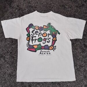 Vintage 90s Senor Frogs Cancun Mexico T-Shirt